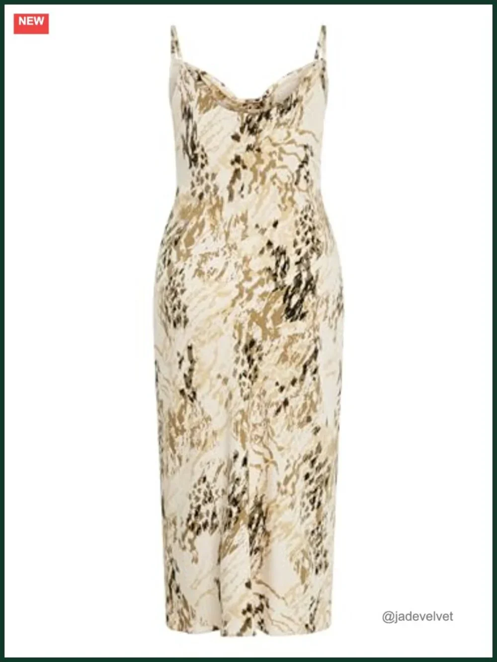Plus Size Sheath Slip Dress with Cowl Neck | Sleeveless